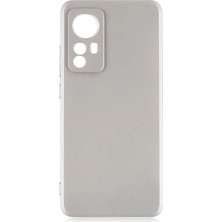 Case 4U Xiaomi Mi 12 Kılıf Klasik Mat Renkli Yumuşak Premier Silikon Altın