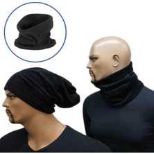 No Name Terletmez Kumaş Ikisi Bir Arada Boyunluklu Polar Bere 27,9 cm x 24,4 cm