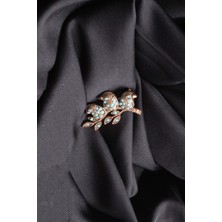 PIERPARIS Broş Fıgurlu Otantık Desenli Bronz Kristal Taşli