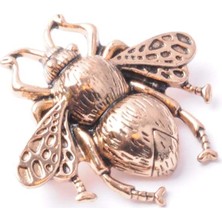 PIERPARIS Broş Fıgurlu Otantık Desenli Bronz Kristal Taşli