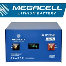 Megacell 48 Volt 200 A Amper  Lifepo4 Akü