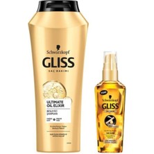 Gliss Ultimate Oil Elixir Besleyici Şampuan 500 ml ve Günlük Bakım Yağ Iksiri 75 ml