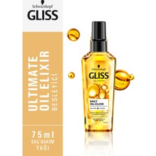 Gliss Ultimate Oil Elixir Besleyici Şampuan 500 ml ve Günlük Bakım Yağ Iksiri 75 ml