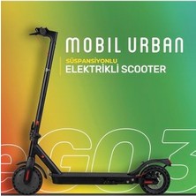 Mobil Urban Süspansiyonlu Katlanabilir Hız Sabitleyicili Elektrikli Scooter