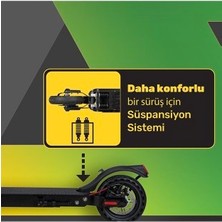 Mobil Urban Süspansiyonlu Katlanabilir Hız Sabitleyicili Elektrikli Scooter