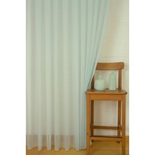 Massarelli Pamuk Dokulu Tül Mint Rengi Pilesiz 100X260