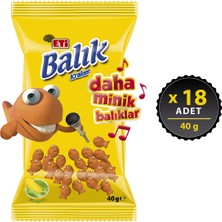 Eti Mini Mısırlı Balık Kraker 40 g x 18 Adet