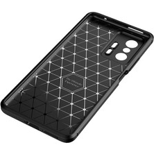 Case 4U Xiaomi Mi 11T 5G Kılıf Rugged Armor Karbon Desenli Lüx Negro Silikon Arka Kapak Lacivert