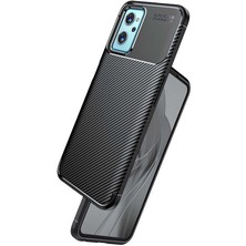 Case 4U Oppo A36 Kılıf Rugged Armor Karbon Desenli Lüx Negro Silikon Arka Kapak Siyah