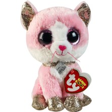 Ty Peluş Ty Beanie Boo Fiona Pembe Kedi 15 cm