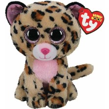 Ty Peluş Ty Beanie Boo Livvie Pembe Leopar 15 Cm.