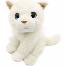 Selay Peluş 28 cm Hediyelik Beyaz Kedi