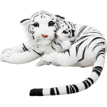 Sunman 1407 Sun Weh Pff Sk Peluş Kaplan Anne ve Yavrusu Yan Yatan 60CM Byz