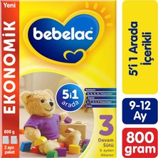 Bebelac 3 Devam Sütü 800 G 9-12 Ay