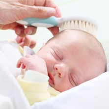 Sevi Bebe Naturel Fırça Tarak Bebek Duş Başlığı Seti