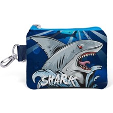 Coral High Kids Lacivert Köpek Balığı Desenli Bozuk Para Çantası 21822