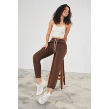 Twenty3 Kadın Basic 3 Iplik Şardonlu Paçası Lastikli Kalın Jogger Eşofman Altı