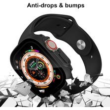 Cool Cold Apple Watch  Ultra /  Ultra 2 Pro* 49MM * 360 Tam Önü Cam Tpu Ekran ve Kasa Koruyucu Ultura Kılıf