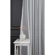 Evdepo Home Taç Grek 1/3 Sık Pile Tül Perde Tek Kanat - Ekru 100 x 240 cm
