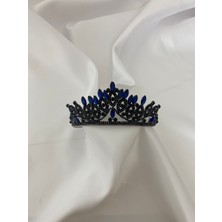 Lüks Düğün Aksesuarları Lal Nişan/ Kına/ Gelin Tacı Altın Mavi