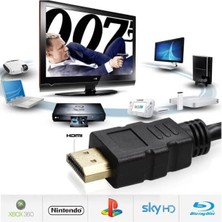 Wozlo HDMI Kablo Kısa HDMI Kablosu Altın Uçlu Full Hd 3D LCD LED Ps3 Uydu - 50 cm