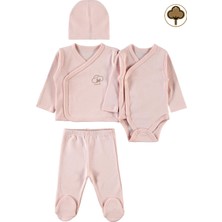 Civil Baby Prematüre Organik Zıbın Takımı Pembe
