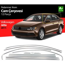 Drs Tuning Volkswagen Jetta Krom Cam Çerçeve Seti 12 Prç. 2011 Üzeri