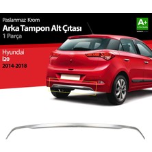 Drs Tuning Hyundai I20 Krom Arka Tampon Alt Çıtası 1 Prç. 2014-2018