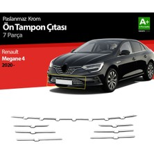 Drs Tuning Renault Megane 4 Krom Ön Tampon Çıtası 7 Prç. 2020 Üzeri