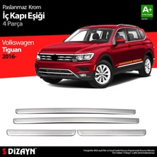 Drs Tuning Volkswagen Tiguan Krom Iç Kapı Eşiği 4 Prç. 2016 Üzeri