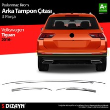 Drs Tuning Volkswagen Tiguan Krom Arka Tampon Alt Çıtası 3 Prç. 2016 Üzeri