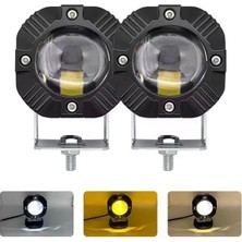 Drs Tuning Offroad Sis Lambası 40W Beyaz-Amber Çakarlı 12-30V / LASS294