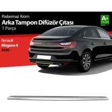 Drs Tuning Renault Megane 4 Krom Arka Tampon Difüzör Çıtası 2020 Üzeri