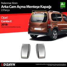 Drs Tuning Opel Combo Krom Arka Cam Açma Menteşe Kapağı 2 Prç 2019 Üzeri