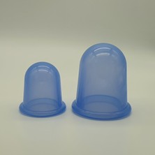 Naturachi Silikon ve Boyun Masaj Kupa Seti 2'li Mavi Renk