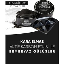 Nedox Kara Elmas Aktif Karbon Diş Beyazlatma Tozu 75 gr