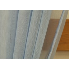 Massarelli Pamuk Dokulu Tül Indigo Pilesiz 100X260