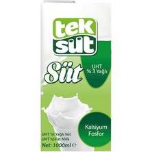 Teksüt Uht Yağlı Süt 1 lt  x 5 Adet