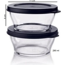 Tupperware Royal Kap 2'li Set 290 ml Kahvaltılık Saklama Kabı