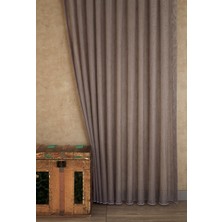 Massarelli Etamin Şantuklu Tül Mor  1-2,5 Orta Sık Pile 100X260