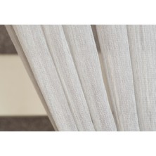 Massarelli Etamin Şantuklu Tül Gümüş  1-3 Sık Pile 100X260