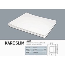 Nkp Duroplast Yavaş Kapanan Klozet Kapağı Kare Slim Model