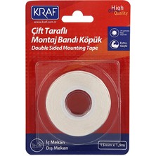 Kraf Montaj Bandı Çift Taraflı Köpük  15MM x 1,9m 2510G