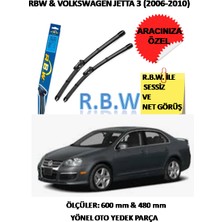 Rbw  Volkswagen Jetta 3  (2006-2010) Aracınız Için Özel Muz Tip Silecek Takımı