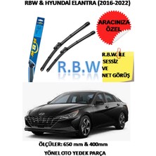 Rbw  Hyundai Elantra (2016-2022) Aracınız Için Özel Hybrid Tip Kancalı  Silecek Seti