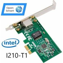 Open Smart 1 Port Intel I210-T1 1gbe Pcıe X1 Ethernet Kart - OPS7204NT