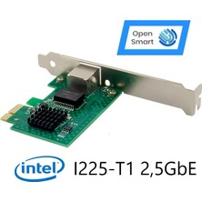 Open Smart 1 Port Intel I225-T1 2,5gbe Pcıe X1 Ethernet Kart - OPS7265NT