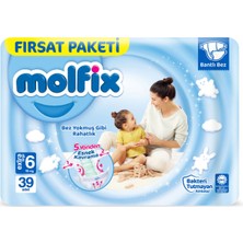 Molfix Bebek Bezi Fırsat Paketi 6 Beden 15+ kg 39 Adet