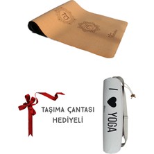 Omsiva Yoga Matı  5 mm Mantar / Cork  Profesyoenel Doğal Yoga Matı Çakra Serisi