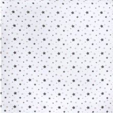 Sevi Bebe Desenli Müslin Bebek Battaniyesi 100X100 ART-353 Yıldız Yağmuru Gri